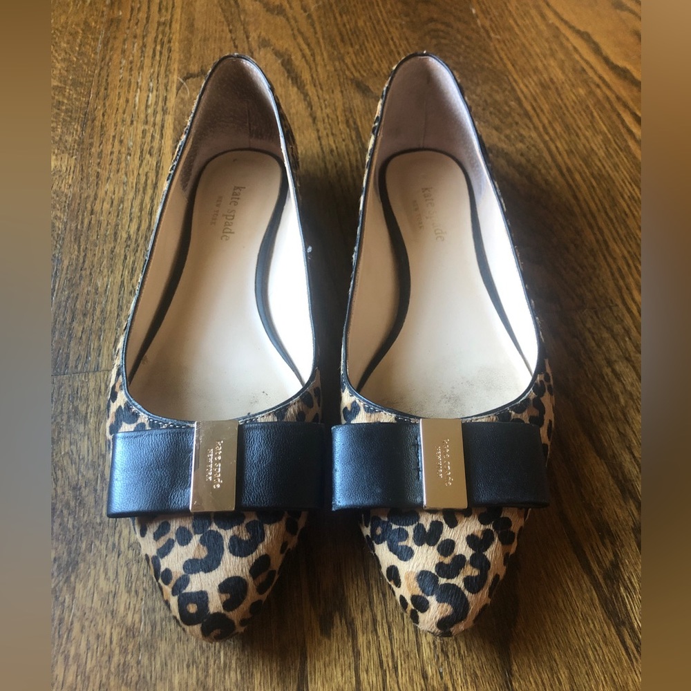 Kate Spade leopard print flats